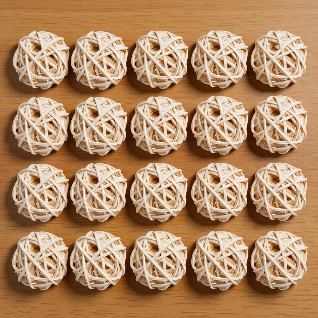 Home Fragrance And Diffuser - 20Pcs Aromatherapy Rattan Balls Natural Wicker