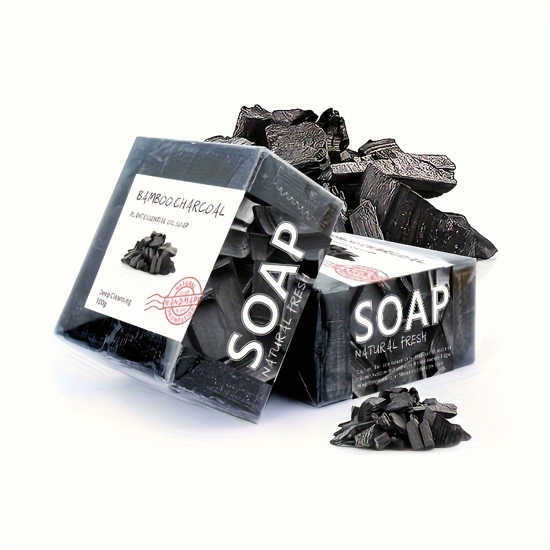 Essential Oil Blend - 100g Moisturizing Handmade Bamboo Charcoal Soap