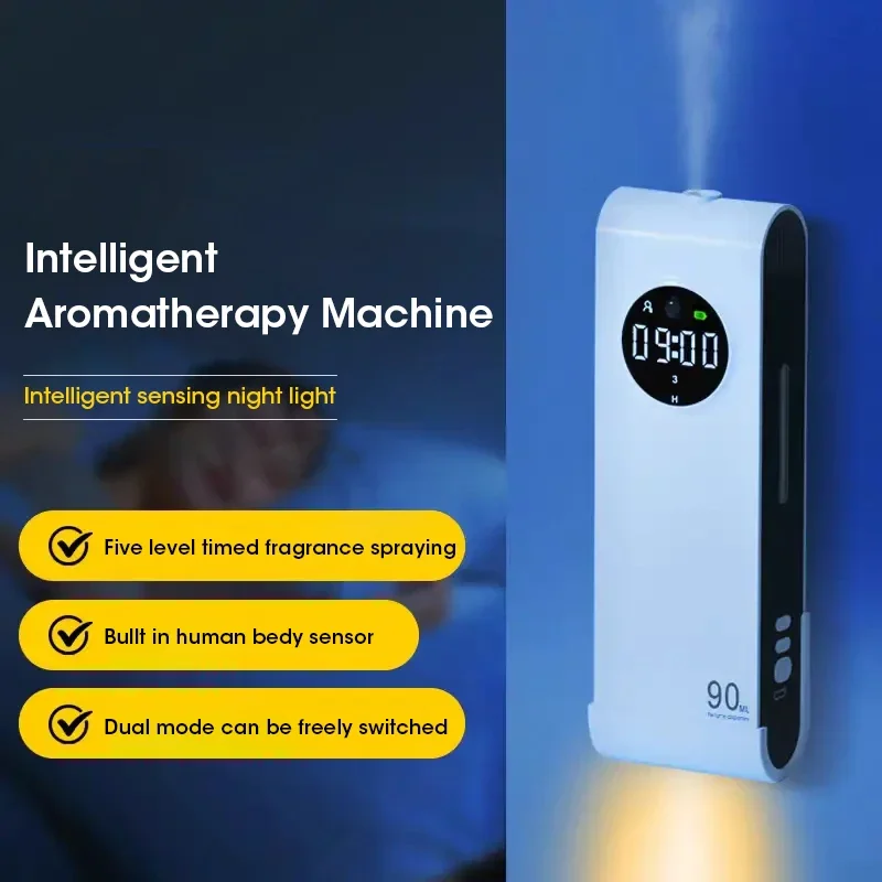 Home Fragrance With Essential Oils - Automatic Sensor Aromatherapy Machine with Night