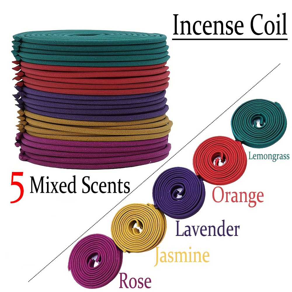 Home Fragrance Luxury - High-Quality Classic Spiral Incense Mixed Set,