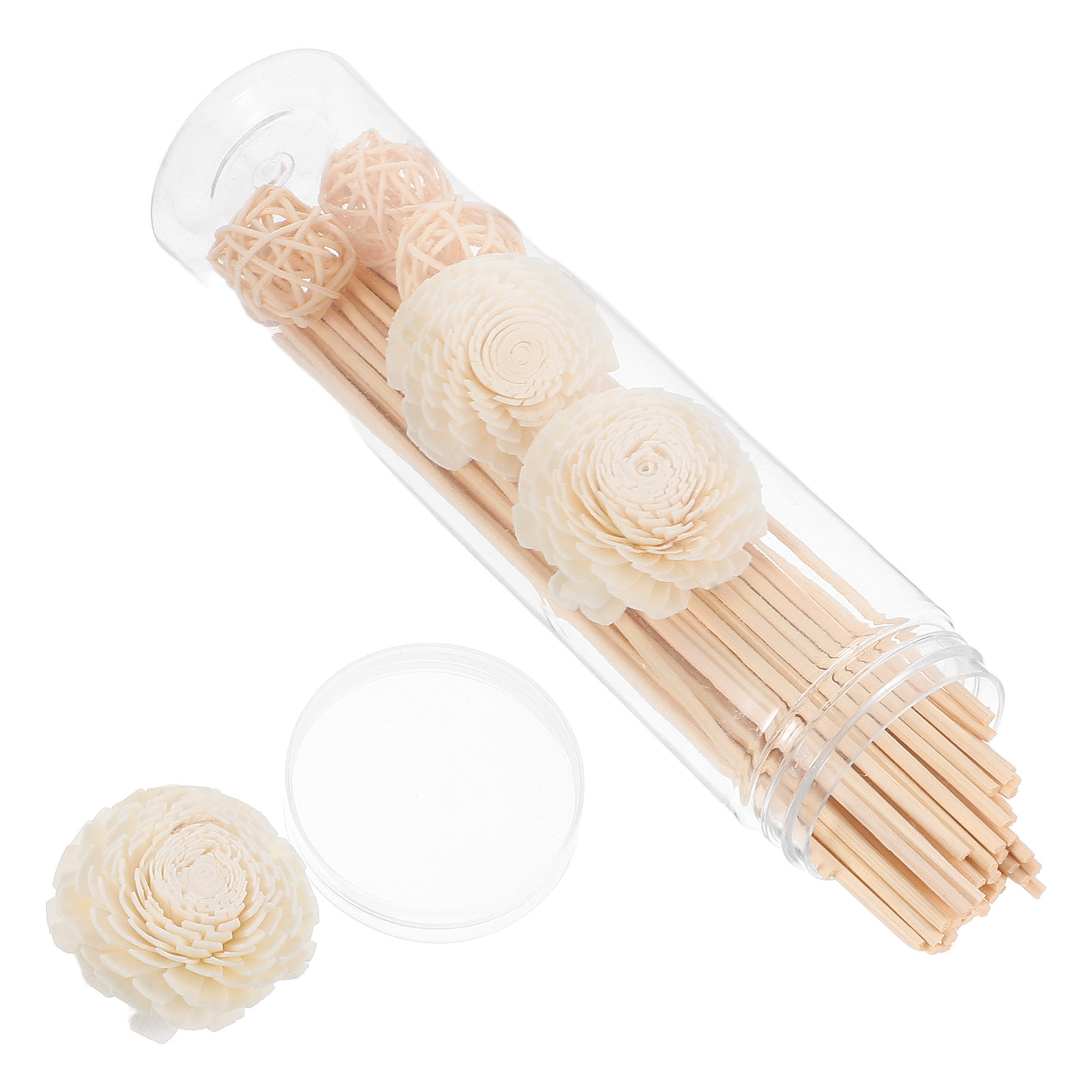 Home Fragrance Aroma Set - Aroma Diffuser Sticks Set Natural Rattan