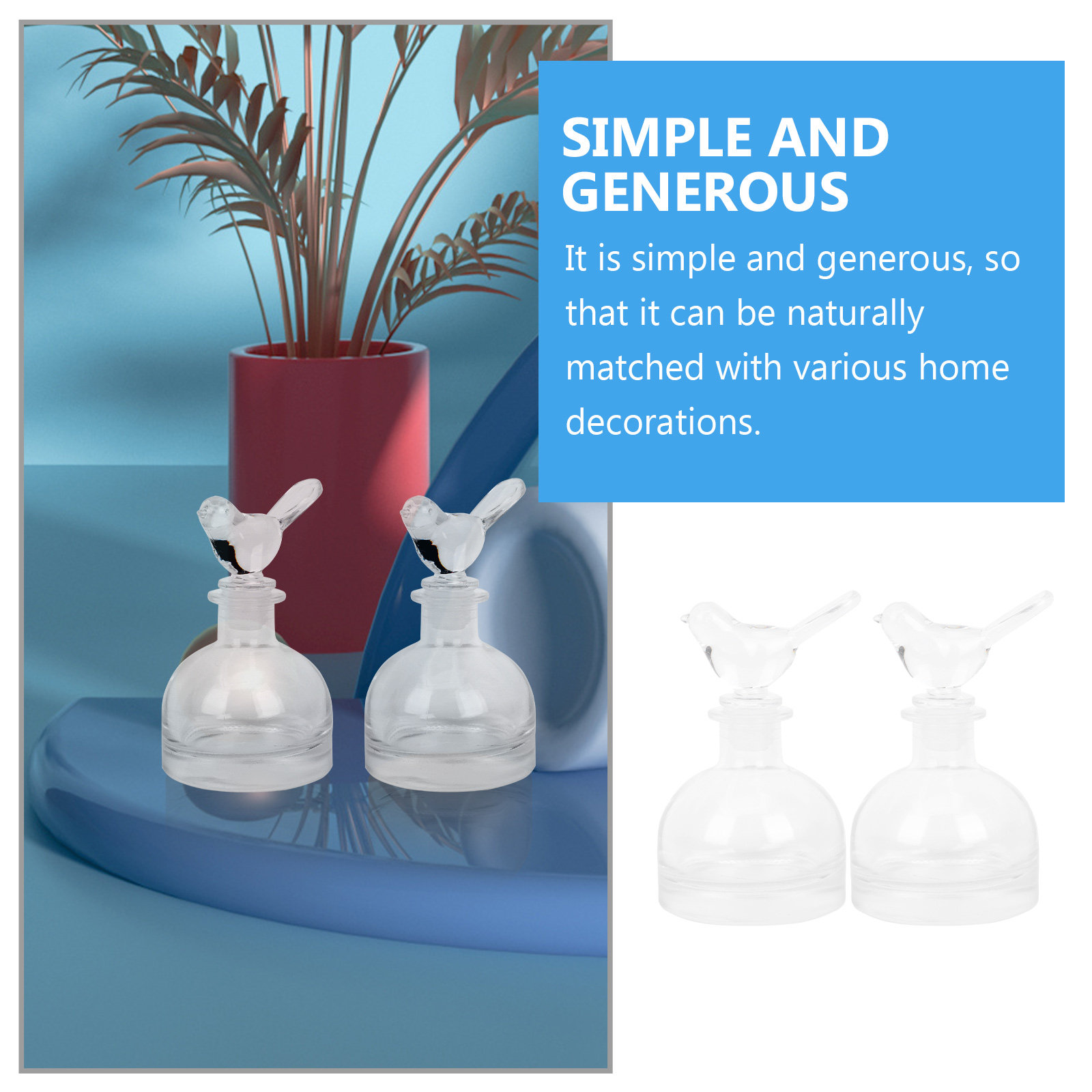 2Pcs Glass Perfume Bottles Pre - đánh giá và giá Home Fragrance Perfume