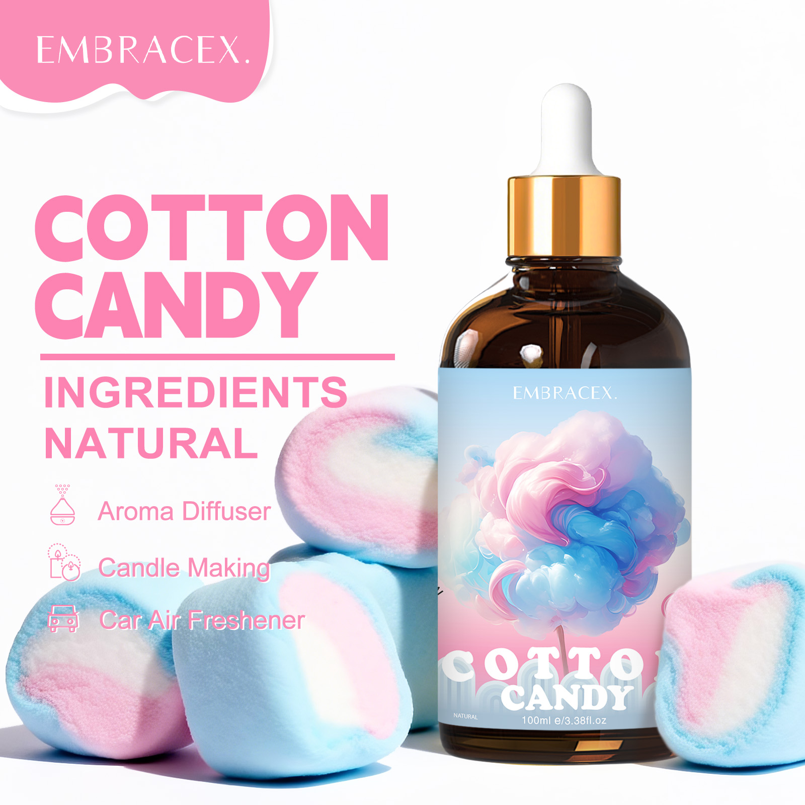 100ml Cotton Candy Essential O - đánh giá và giá Essential Oil Blend