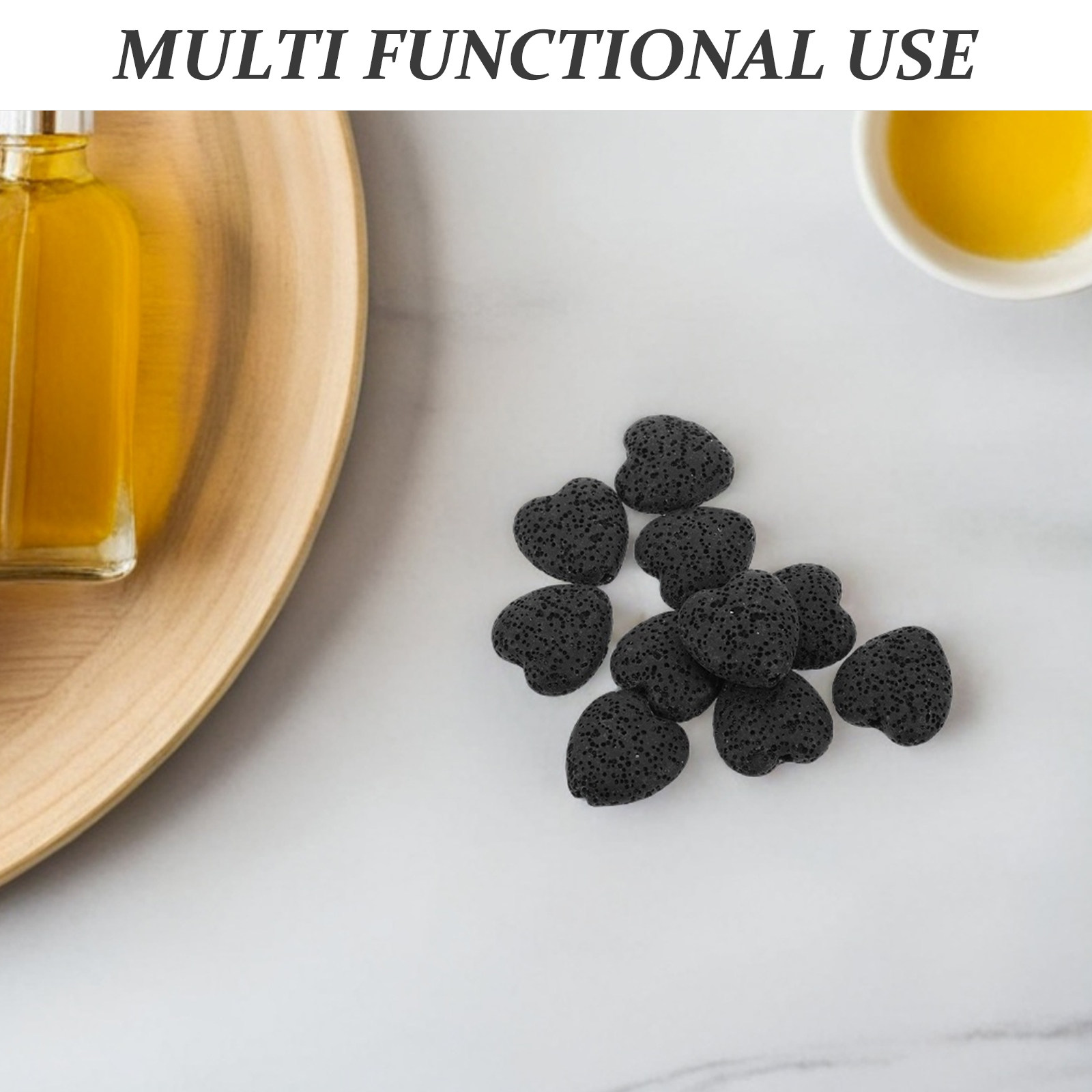 20Pcs Heart Volcanic Lava Rock - đánh giá và giá Home Fragrance And Diffuser