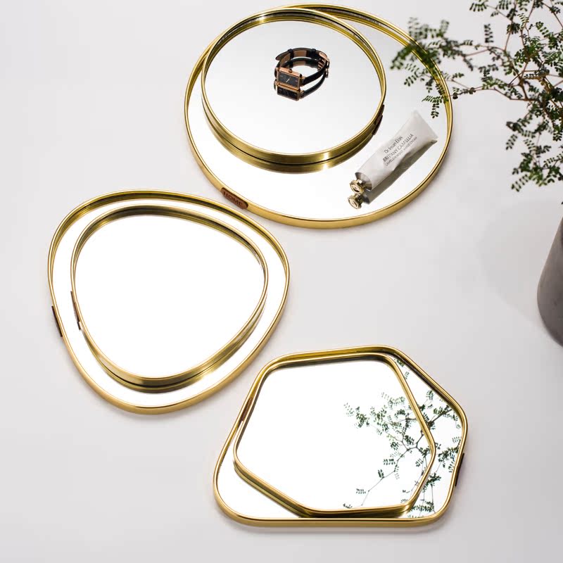 Gold Mirror Tray Jewelry Organ - đánh giá và giá Home Fragrance Luxury